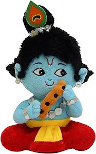 Panda's Box Mantra Chanting Baby Krishna (Small - 23 CM) | Musical Soft Plush Toy | Best Gift for Infants, Toddlers & Babies